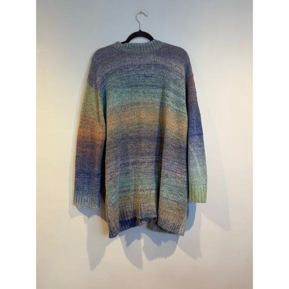 L*Space Ombre Knit Button-Front Cardigan Sweater — Size M/L - Picture 2 of 5